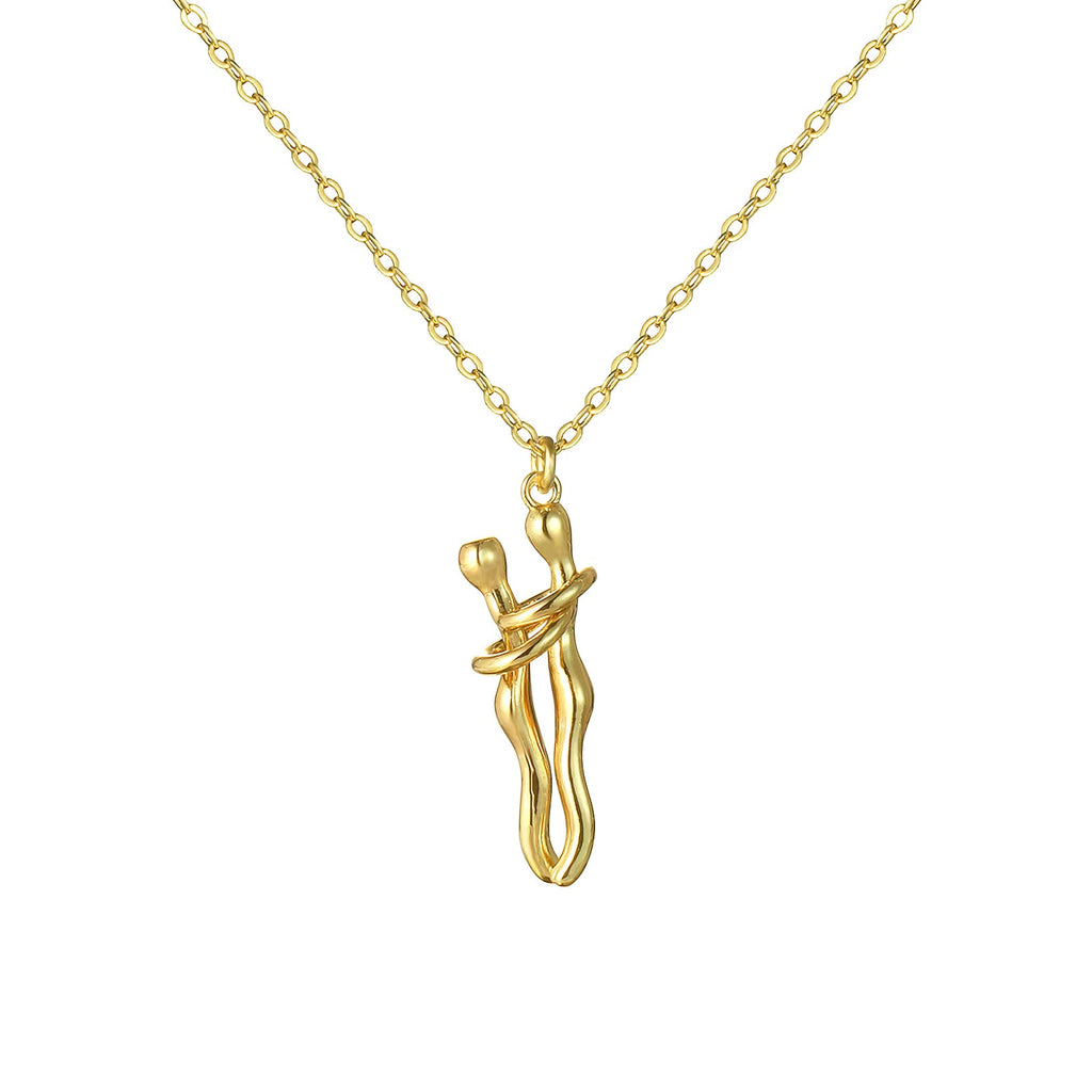 Collar abrazo variante dorado