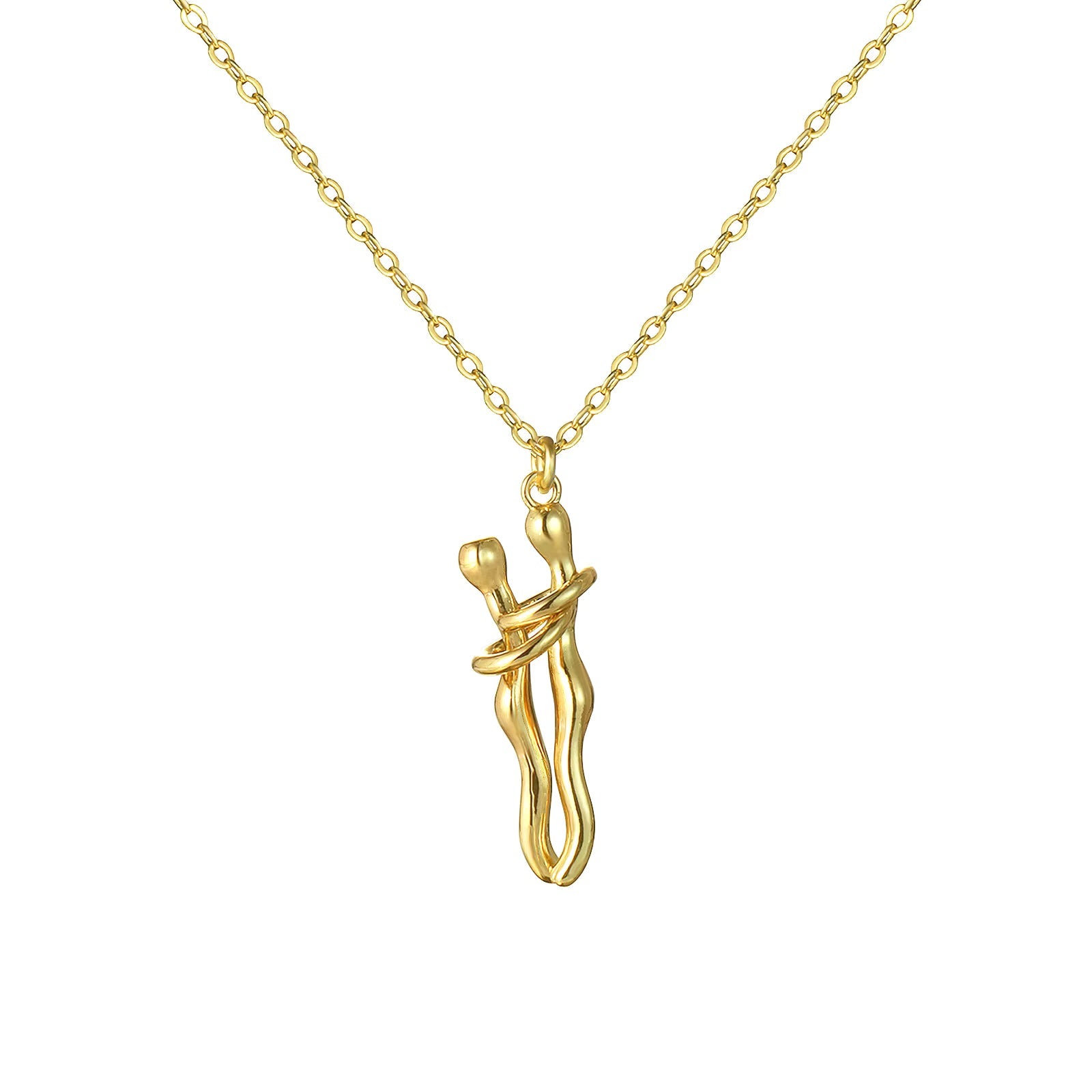 Collar abrazo variante dorado
