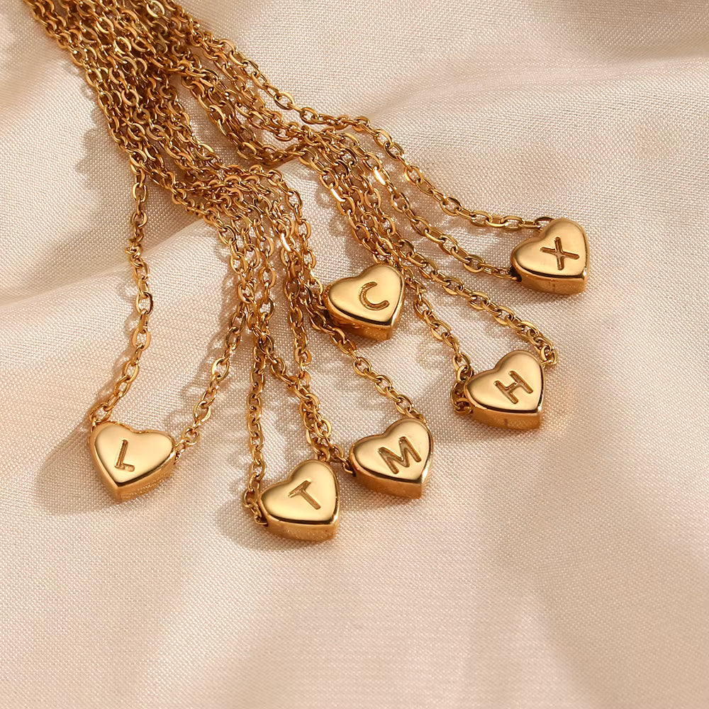 Collar Inicial Mini Corazón