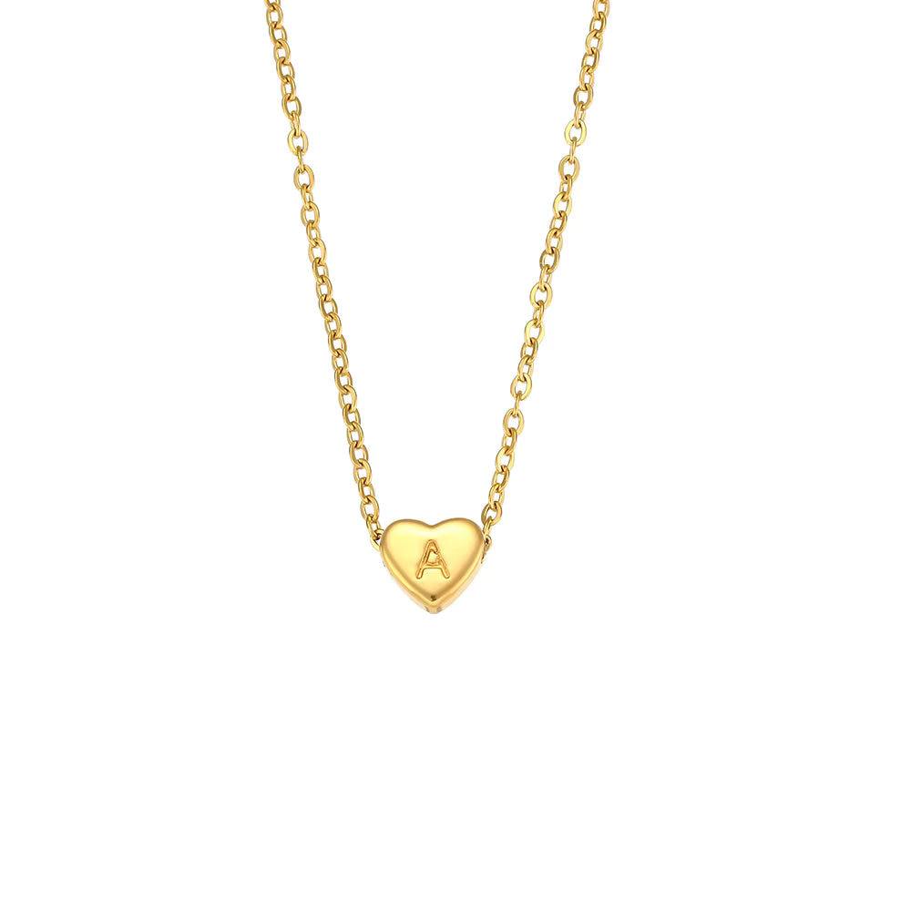 Collar Inicial Mini Corazón